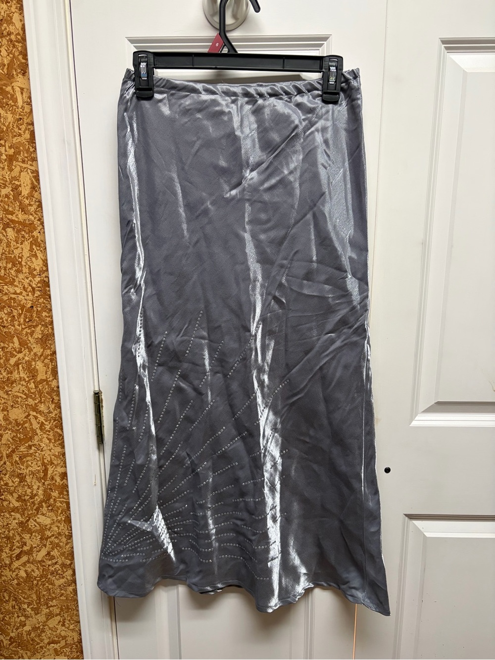 Vintage Y2K Silver Maxi Skirt